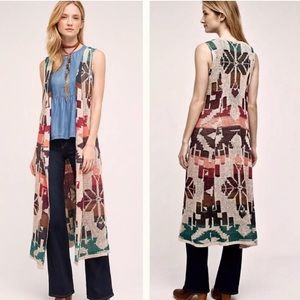 Anthropologie by Cecilia Prado multi color duster